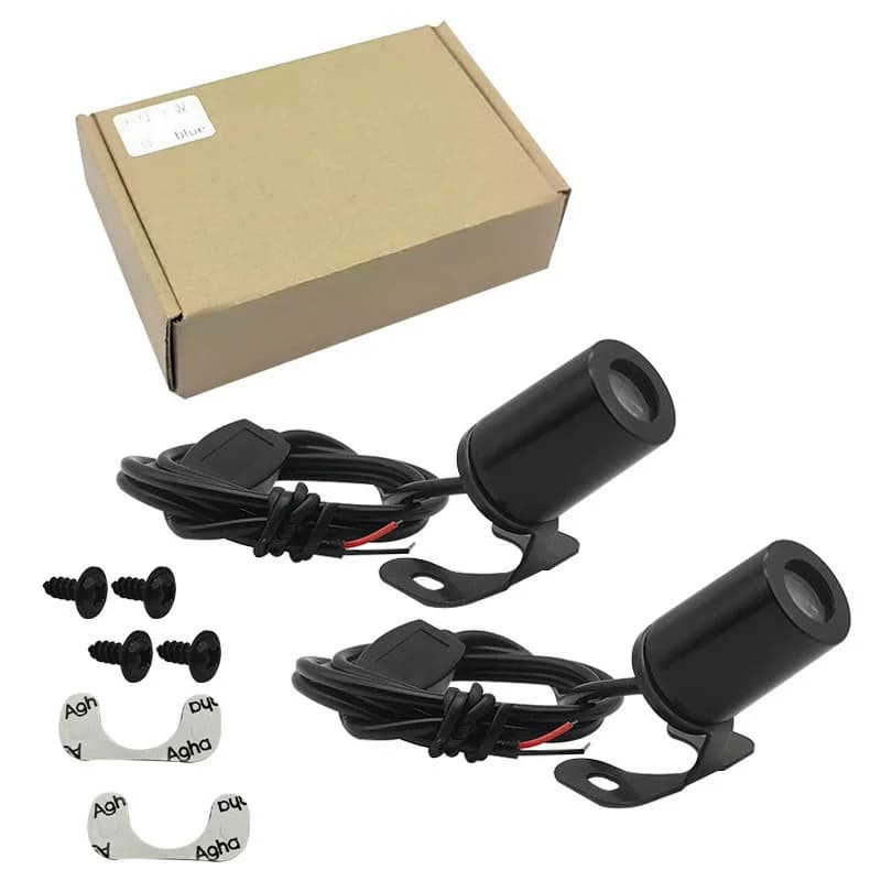 2Pcs Motorcycle Angel Wings LED Underbody Light Projector Ghost Light Goldwing Welcome Brake Taillights Modified Decorative Lamp