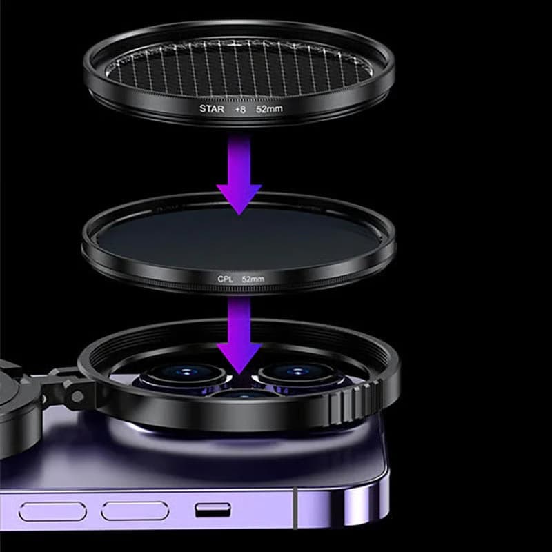 2‑in‑1 Magnetic CPL & Star Filter Lens